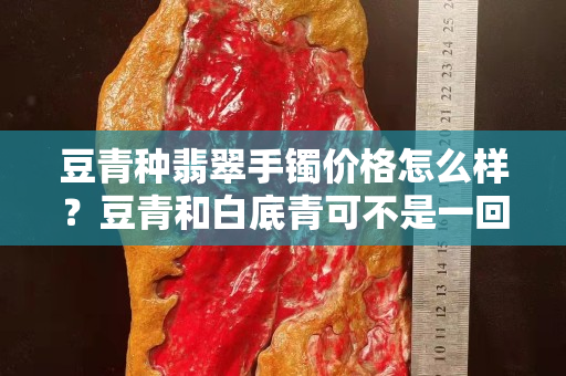 豆青种翡翠手镯价格怎么样？豆青和白底青可不是一回事！