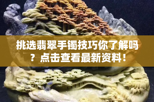 挑选翡翠手镯技巧你了解吗？点击查看最新资料！