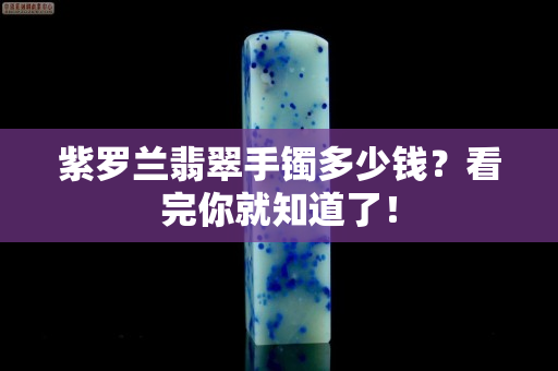 紫罗兰翡翠手镯多少钱？看完你就知道了！