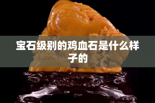 宝石级别的鸡血石是什么样子的