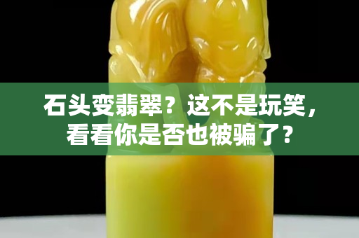 石头变翡翠？这不是玩笑，看看你是否也被骗了？