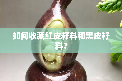 如何收藏红皮籽料和黑皮籽料？