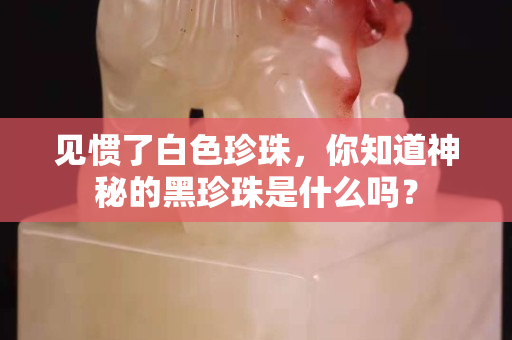 见惯了白色珍珠，你知道神秘的黑珍珠是什么吗？