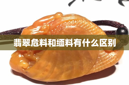 翡翠危料和缅料有什么区别