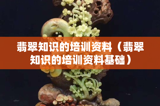 翡翠知识的培训资料（翡翠知识的培训资料基础）