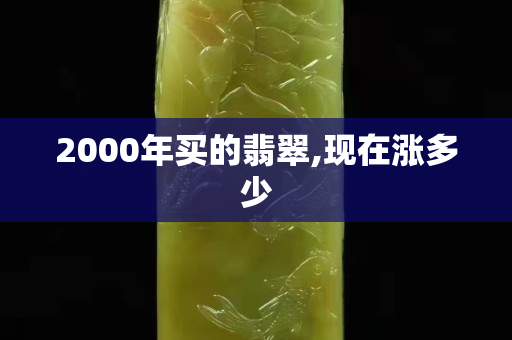 2000年买的翡翠,现在涨多少