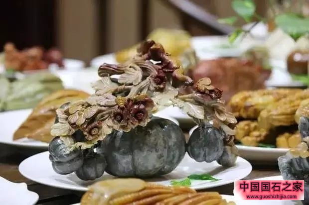 寿山石满汉全席照片和价格！寿山石的石头宴席