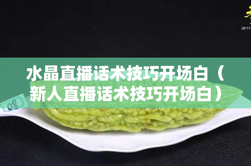 水晶直播话术技巧开场白（新人直播话术技巧开场白）