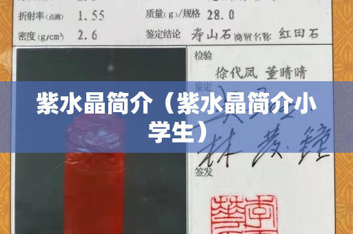 紫水晶简介（紫水晶简介小学生）