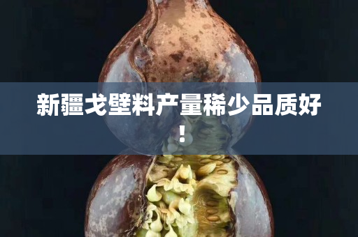 新疆戈壁料产量稀少品质好！