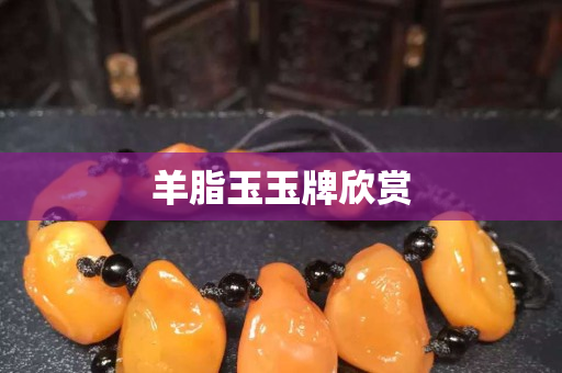羊脂玉玉牌欣赏