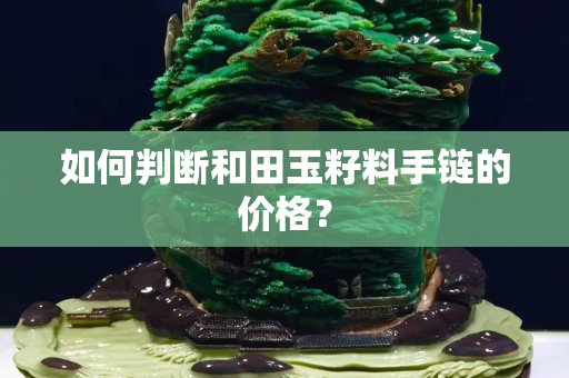 如何判断和田玉籽料手链的价格？