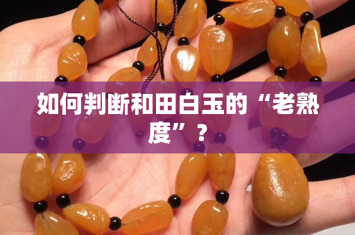 如何判断和田白玉的“老熟度”？