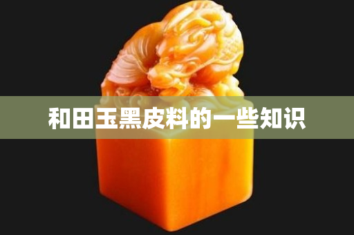 和田玉黑皮料的一些知识