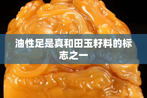 油性足是真和田玉籽料的标志之一