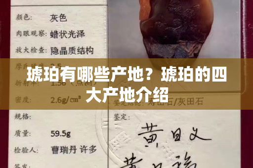琥珀有哪些产地？琥珀的四大产地介绍