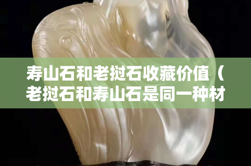 寿山石和老挝石收藏价值（老挝石和寿山石是同一种材质吗）