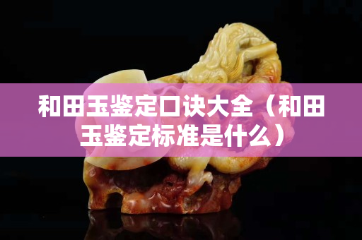 和田玉鉴定口诀大全（和田玉鉴定标准是什么）