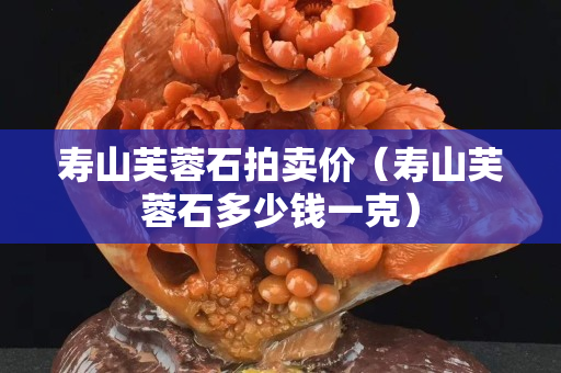 寿山芙蓉石拍卖价（寿山芙蓉石多少钱一克）