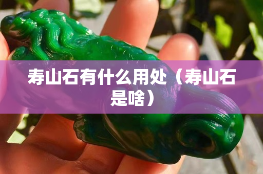 寿山石有什么用处（寿山石是啥）