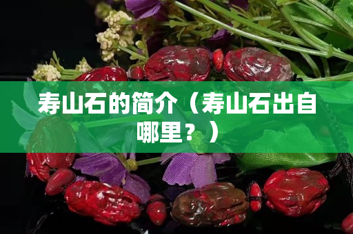 寿山石的简介（寿山石出自哪里？）