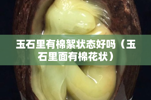 玉石里有棉絮状态好吗（玉石里面有棉花状）