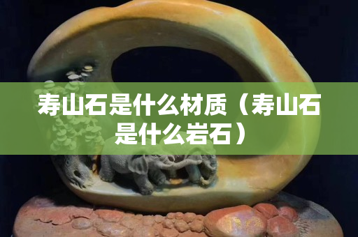 寿山石是什么材质（寿山石是什么岩石）