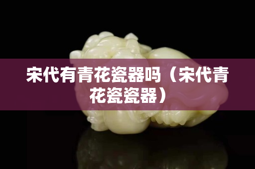 宋代有青花瓷器吗（宋代青花瓷瓷器）