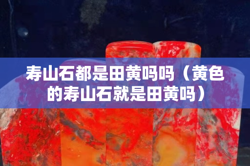 寿山石都是田黄吗吗（黄色的寿山石就是田黄吗）