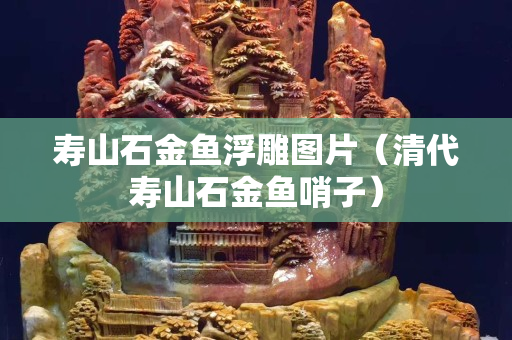 寿山石金鱼浮雕图片（清代寿山石金鱼哨子）