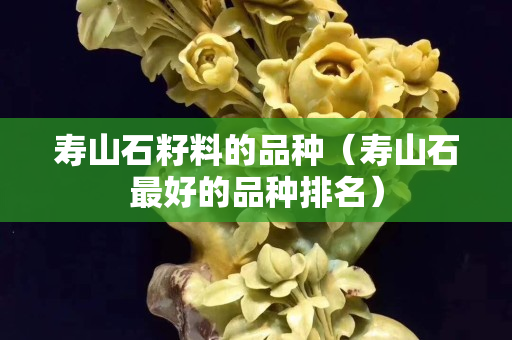 寿山石籽料的品种（寿山石最好的品种排名）