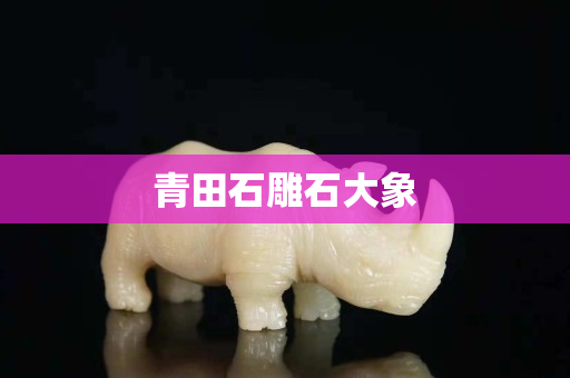 青田石雕石大象