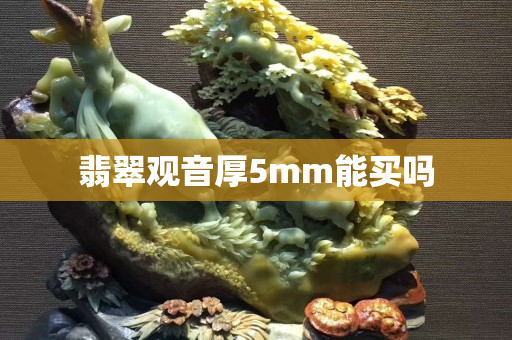 翡翠观音厚5mm能买吗