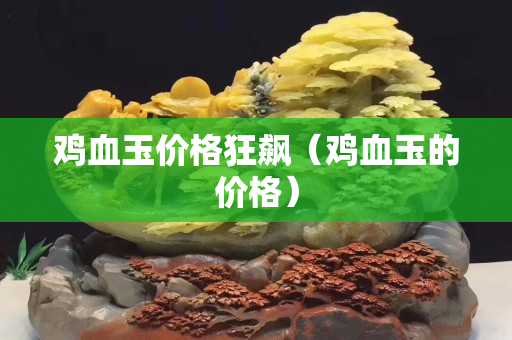 鸡血玉价格狂飙（鸡血玉的价格）